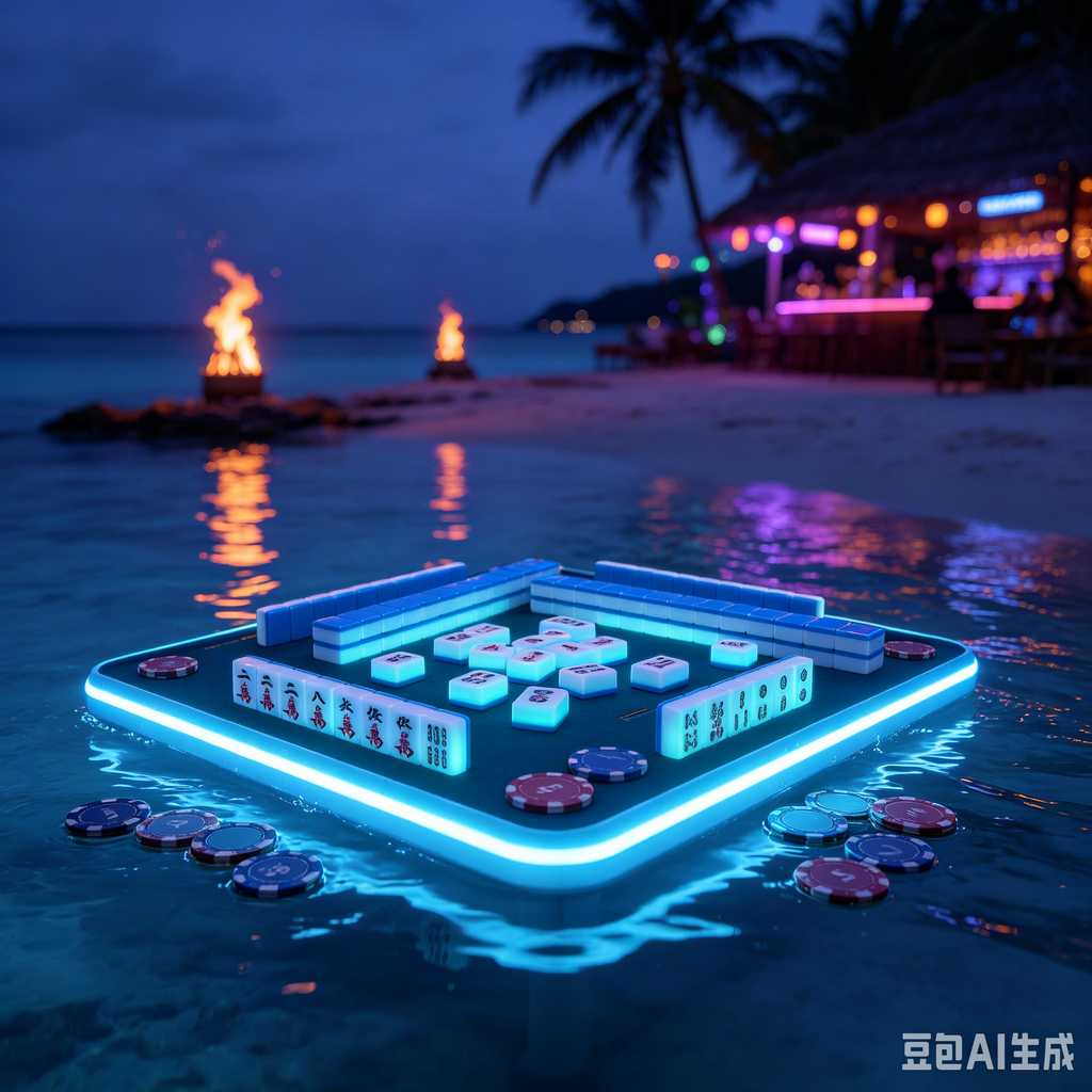 printed logo mahjong set